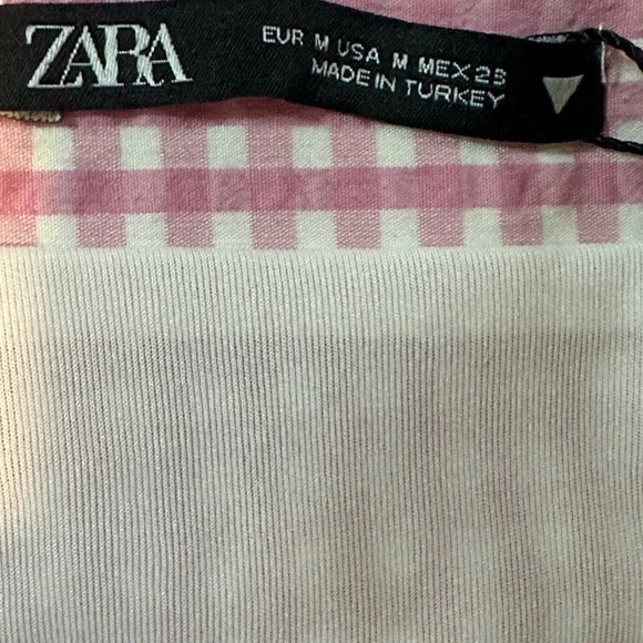 Zara Gingham Skirt - Picture 3 of 3